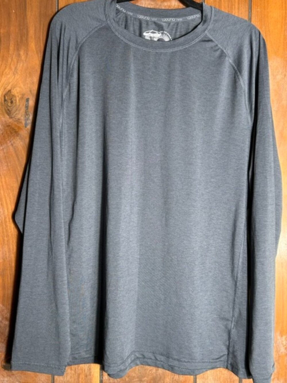 Laguna The Sunshield Tee Mens Sz XL Gray Long Sleeve Beach Swimming Sun Vacation